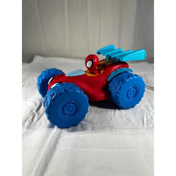 Marvel Spidey & Amazing Friends Web Climber Vehicle with Rev-Up Jazwares 2024 7" - Picture 1 of 16